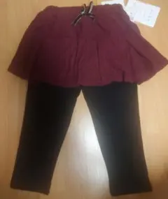 バースデイ　スカッツ　裏起毛　パンツ　スカート　ワインレッド