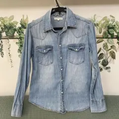 BROWNY ライトブルーデニム　長袖シャツのサムネイル