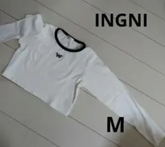 INGNI バタフライ刺繍 長袖Tシャツ