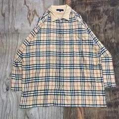 バーバリーロンドン ノバチェック パジャマ スリーピングシャツ 西川産業 古着