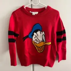 Baby GAP 100 ディズニー　ドナルド　セーター　ニット