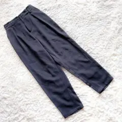 【美品】vis ハイウエストテーパードパンツ (S) 綺麗系 美脚