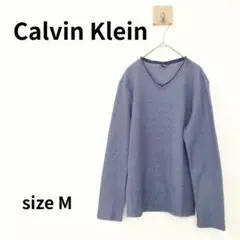 Calvin Klein　長袖Vネックカットソー　Mサイズ　2431のサムネイル