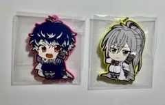 アイナナ Re:vale 千 百 びびむす ラバーキーホルダー ブラホワ