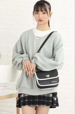 Pink Latte パイピングショルダーバッグのサムネイル
