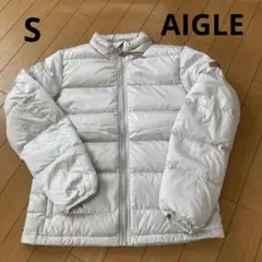AIGLE ダウンジャケット 軽量 S ホワイト