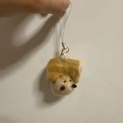 ハムスター　羊毛フェルト　キンクマ　ゴールデン　ストラップ　キーホルダー