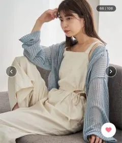 Kastane カットレースカーディガン