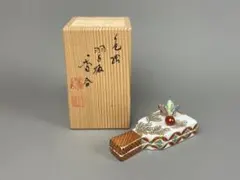 茶道具　扇面絵羽子板香合 茶道具 扇面絵羽子板香合 茶道具 扇面絵羽子板香合
