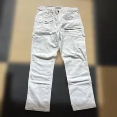 avirex 6156101メンズ ホワイト カーゴパンツ ワークパンツのサムネイル
