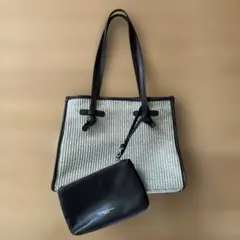 新品未使用GIANNI CHIRINI 2way ストロー素材 トートバッグ - メルカリ