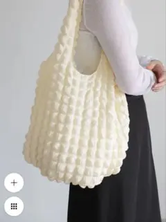 【新品タグ付】ポコポコワッフルトートバッグ