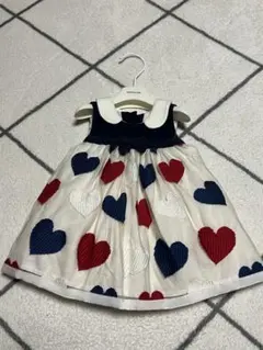 ハート柄ノースリーブワンピース