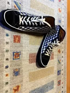 幾何学模様 編み込み ハイカットスニーカーのサムネイル