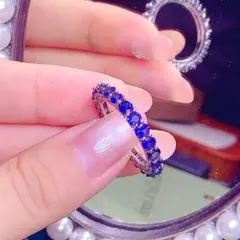 【鑑別書付可】天然スリスランカ産サファイアリング カスタムOK 職人ハンドメイド