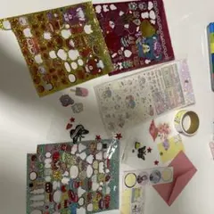 カラフルキャラクターシールセット