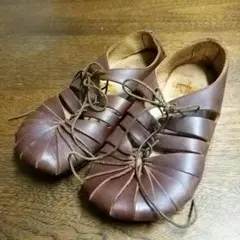 ジェフリーキャンベル　レースアップ　23 ナチュラル　森ガール　ブラウン