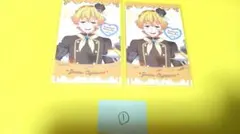 鬼滅の刃 バレンタイン＆ホワイトデー チョコ風カード 我妻善逸 2枚①