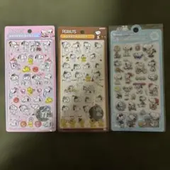 スヌーピー 3Dシール 3枚セット