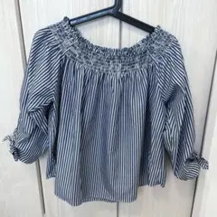 ロペピクニック　ブラウス　ストライプ