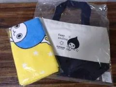 ぴちょんくん　フェイスタオル　トートバッグ　 セット
