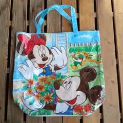 ディズニービンテージ トートバッグ　ミッキー　ミニー　当時物　レアのサムネイル