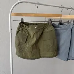 【韓国子供服】インナーパンツ付きスカート6点セット120〜130cm