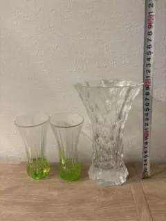 ガラス花瓶 3点セット フラワーベースのサムネイル