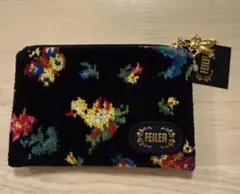 フェイラーFEILER フラットポーチ ハイジ ブラック 新品