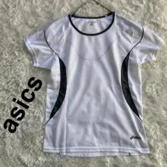 アシックス 半袖スポーツTシャツ 白 S 吸汗速乾 美品