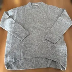 ［ちーぼ様専用］DRESSTERIOR ブルーグレー ニットセーター 長袖のサムネイル