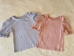 Gapkids Tシャツ2点セット　ピンク　ブルー　150 160 パフスリーブのサムネイル