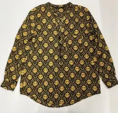 ZARA BASIC ザラ バロック調 総柄ブラウス シャツ Mサイズのサムネイル