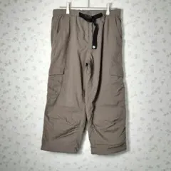 美品♡Columbia クロップドカーゴパンツ チタニウム シャカシャカ