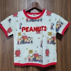 PEANUTS　スヌーピー　 Tシャツ 120cm サガラ刺繍　新品のサムネイル