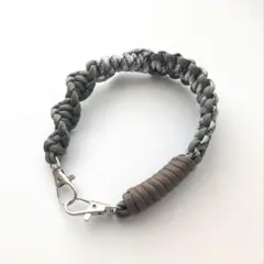 ハンドストラップ パラコードストラップ かっこいい メンズ カーキ ブラウン