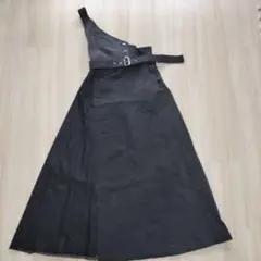 タイムセール　定 価22000円　ダークグレー アシンメトリーフレアスカート