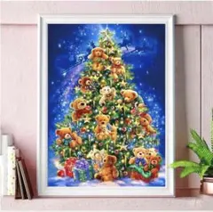 クリスマスツリー ダイヤモンドアート完成品