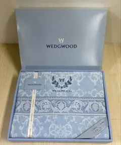未使用保管品 ウェッジウッド 東京西川産業 タオルケット シングル 綿100%のサムネイル