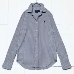 現行タグ ポロラルフローレン シャツ クラシックフィット サイズ2 ストライプ