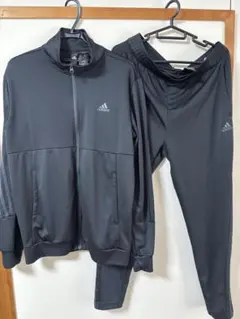 adidas ジャージ 上下セットアップ ブラック