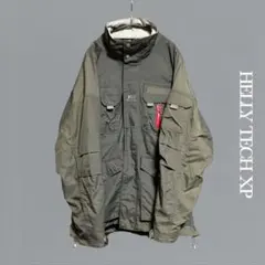 ヘリーハンセン テックジャケット 実寸XL相当 ギミック 多ポケット Y2K