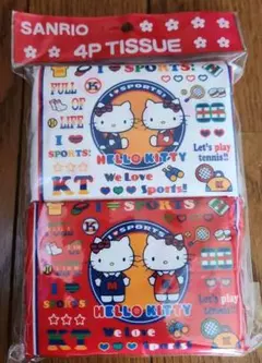 ハローキティ☆ポケットティッシュ☆4