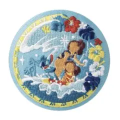 Disney Characters 刺繍缶バッジ 第2弾　（リロ&スティッチ)