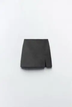 グレー スリットディティール　スコート