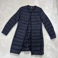 UNIQLO ブラック ロングウルトラライトダウンジャケット