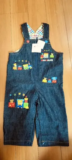 ミキハウス デニムオーバーオール 80