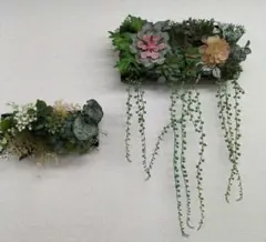 造花付き壁掛プランター2点◆壁飾り◆人工観葉植物◆N-2606FB13 造花付き壁掛プランター2点◇壁飾り◇人工観葉植物◇N-2606FB13 - メルカリ