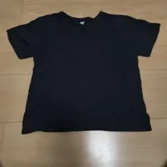 無地 Tシャツ ブラック 120サイズ