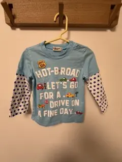 【美品】ホットビスケッツ　90　長袖　ミキハウス　ロンT　Tシャツ　ベビー